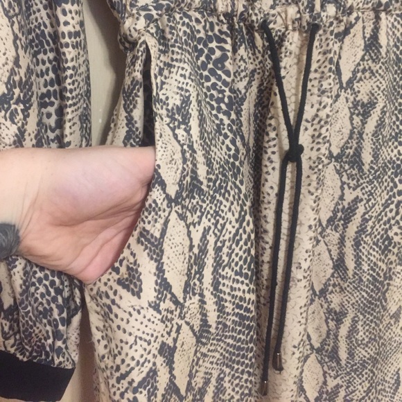 SHIRT DRESS w/ snakeskin pattern - Picture 2 of 3